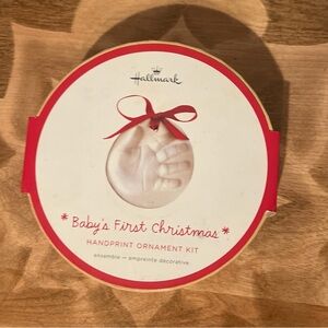 Hallmark Red and White Handprint Ornament Kit